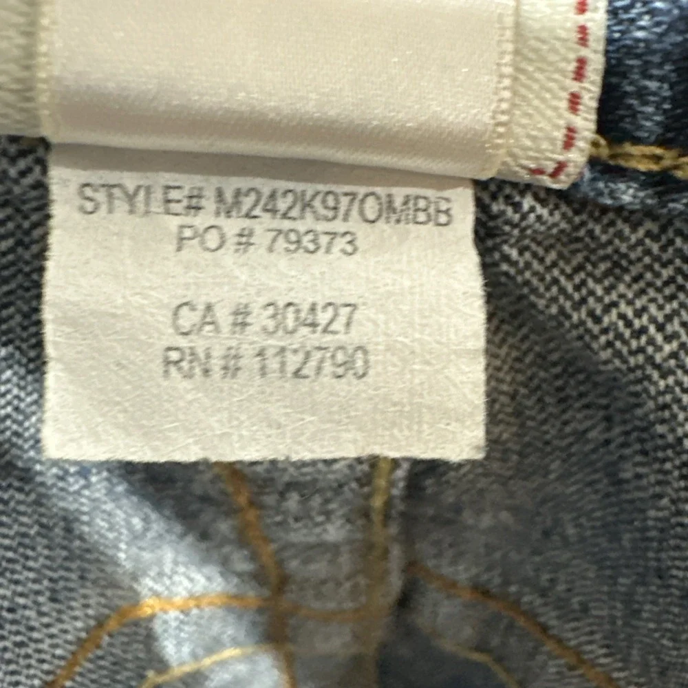 Vintage True Religion World Champ Blue Wash Straight Jeans Sz 36 Made In USA‎